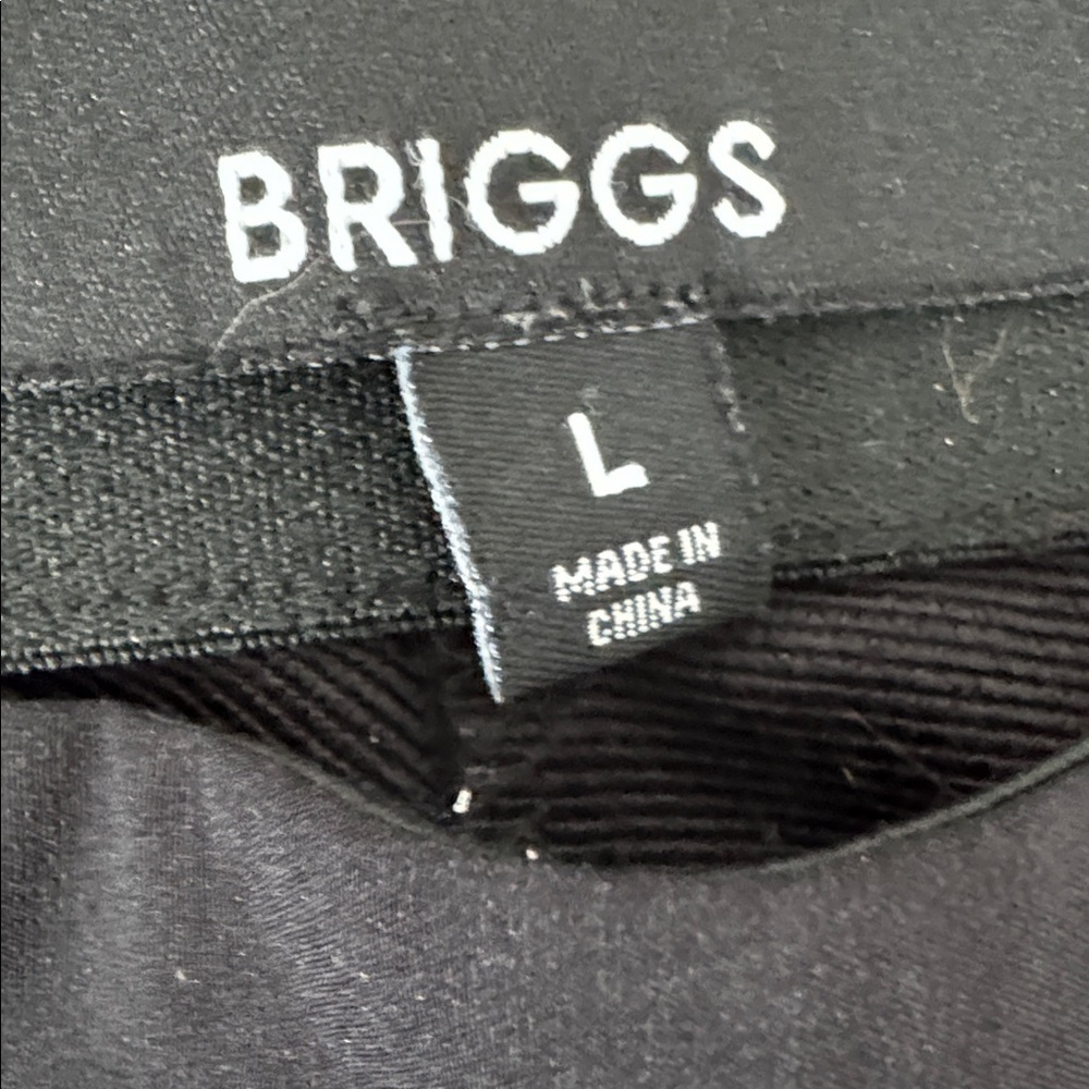 Briggs Women's Black Super Stretch Millenium Welt Pocket Pull On Pant Size Large - Picture 4 of 7